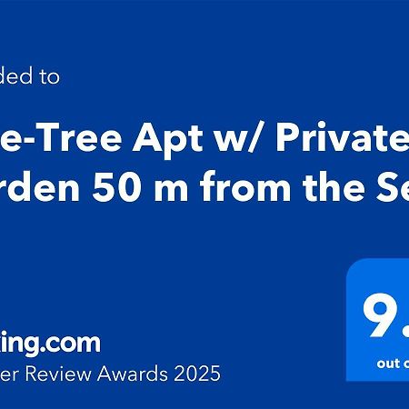 Pine-Tree Apt W/ Private Garden 50 M From The Sea Golem  Ngoại thất bức ảnh