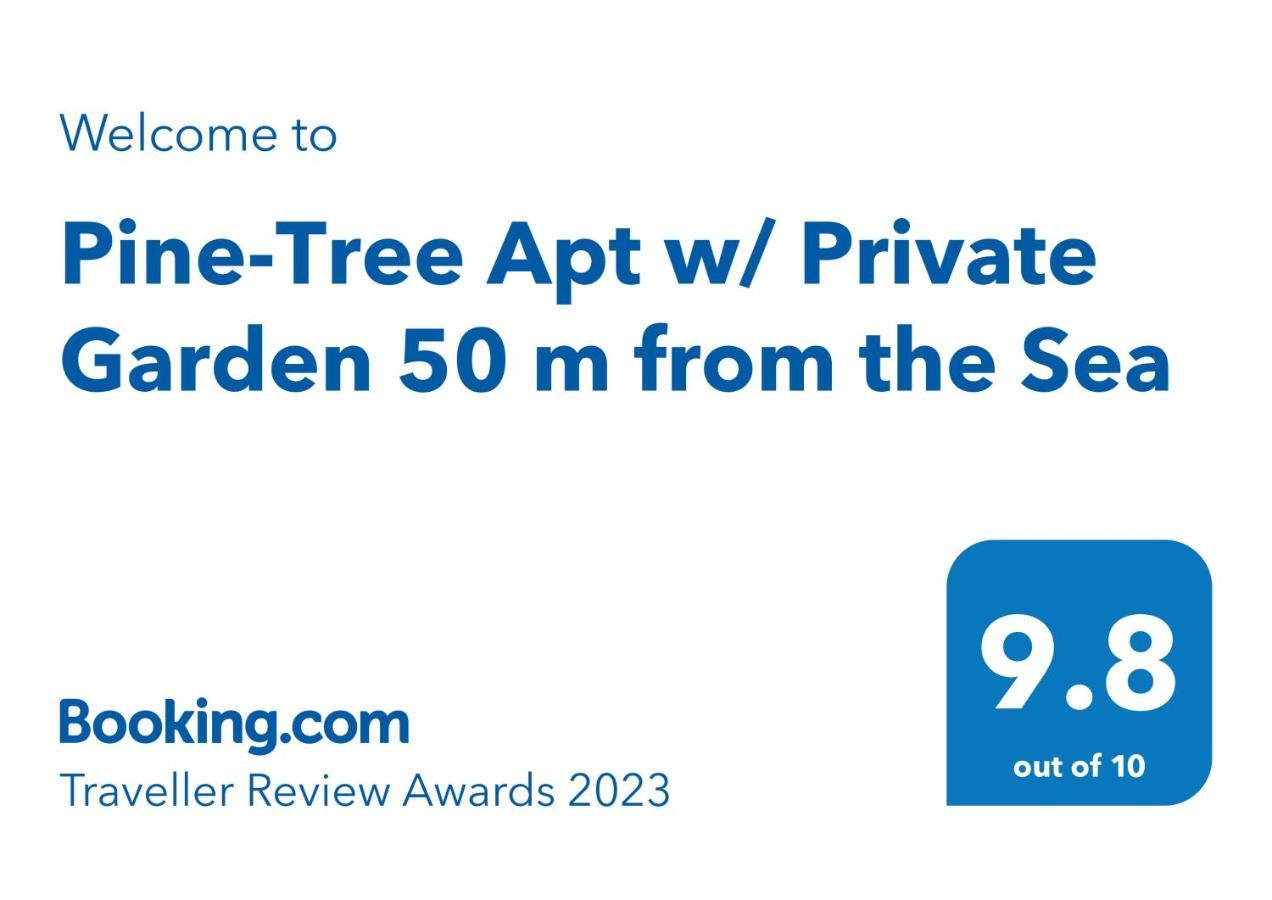 Pine-Tree Apt W/ Private Garden 50 M From The Sea Golem  Ngoại thất bức ảnh